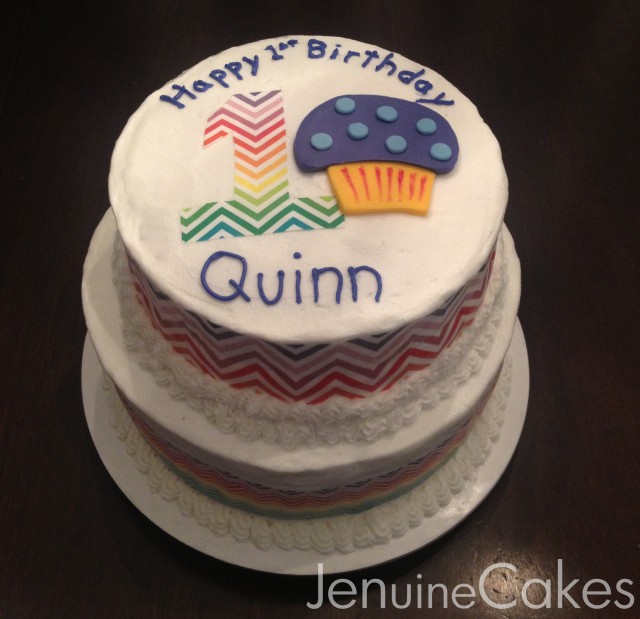 0 Rainbow Muffin Birthday Cake 3