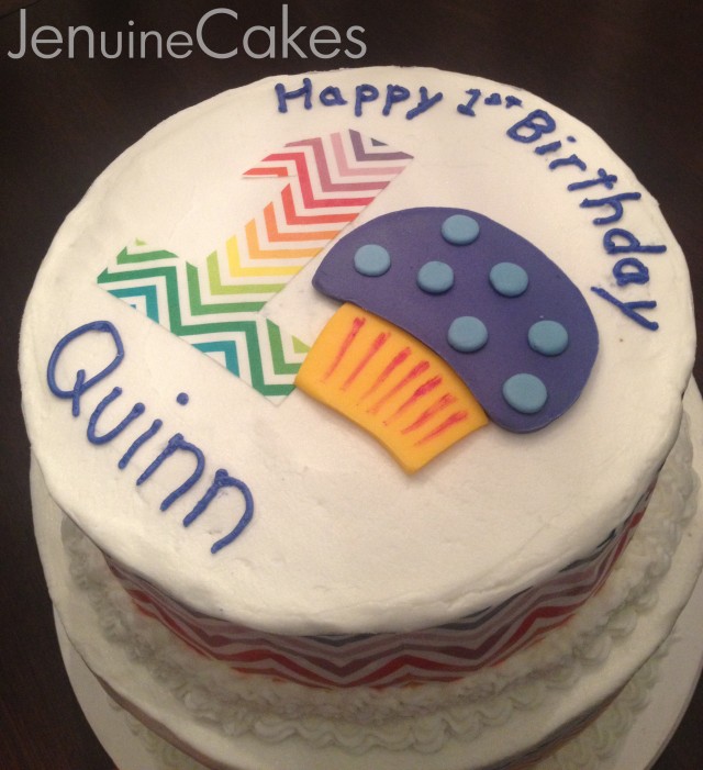 0 Rainbow Muffin Birthday Cake 5