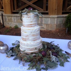 Rustic Naked Wedding Cake – Jenuine Cakes