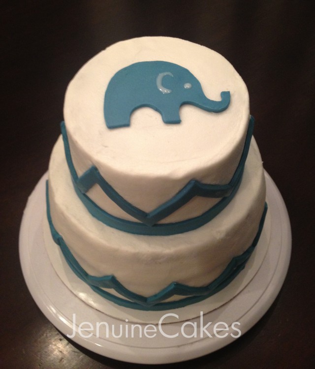 Elephant Baby Shower Cake 2