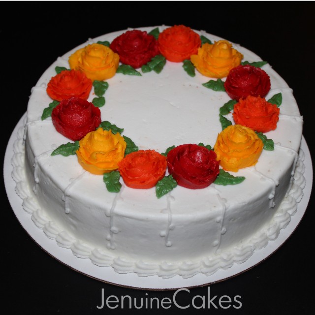 Fall Floral Cake 1